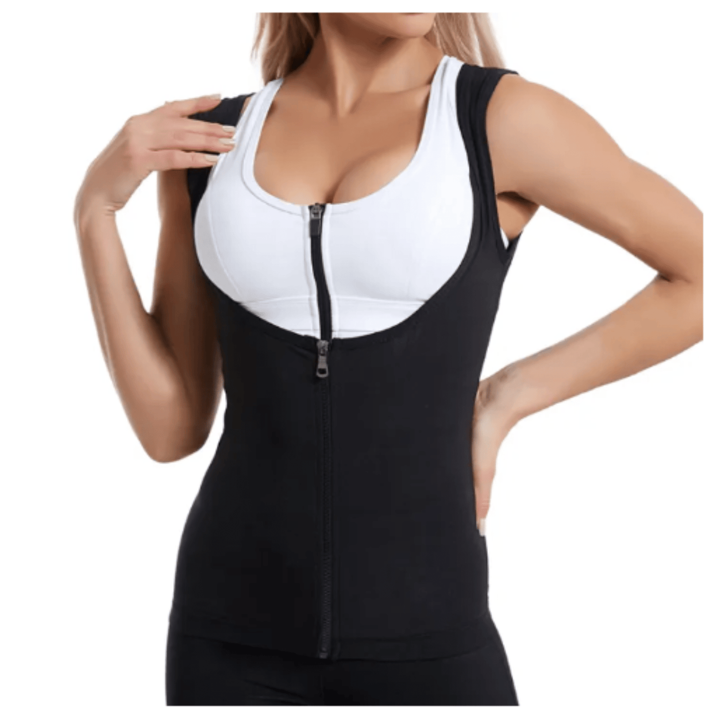 Neoprene Slimming Shirt for Women with Zipper - Majbori