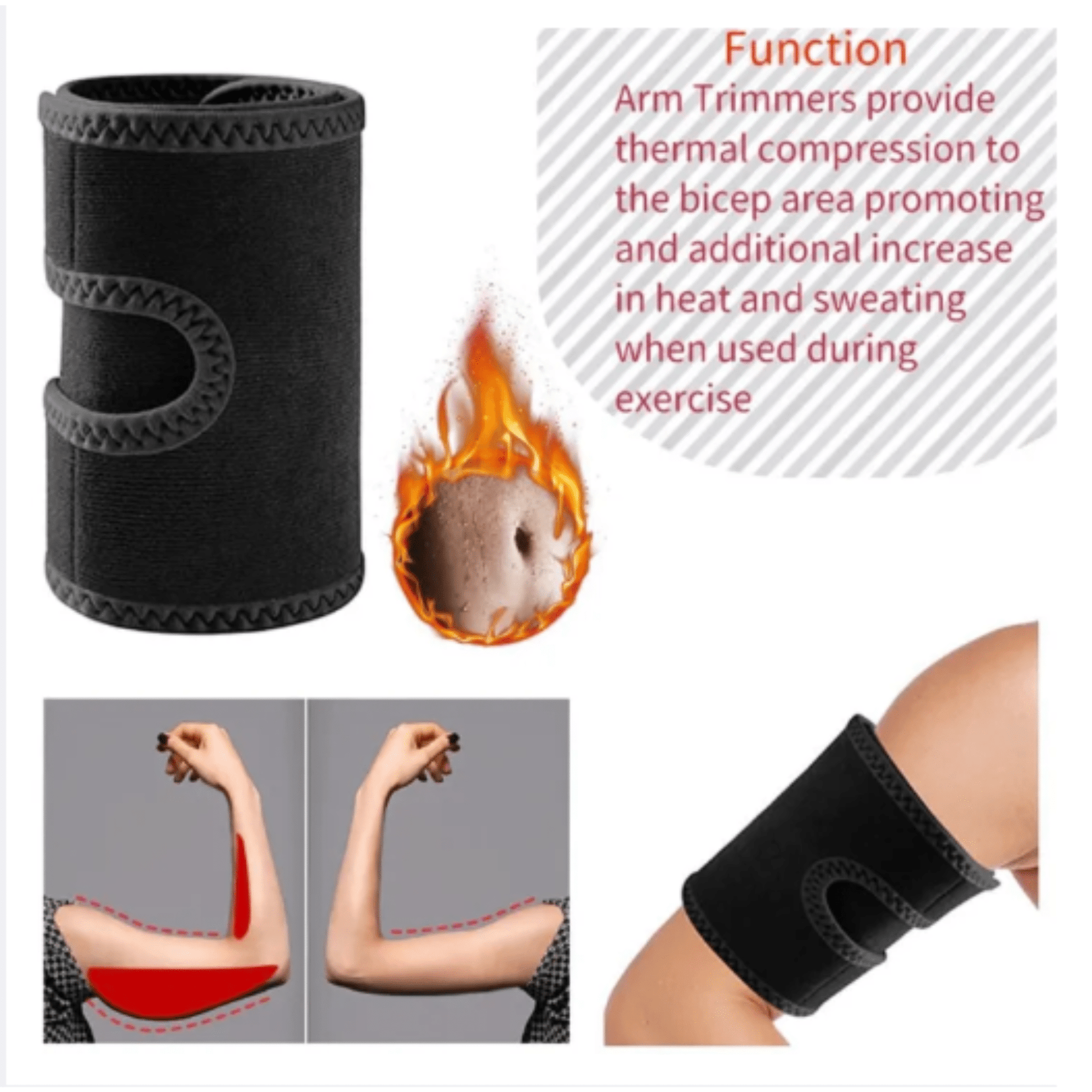 Neoprene Arm Wraps | Slimming & Toning Sleeves - Majbori