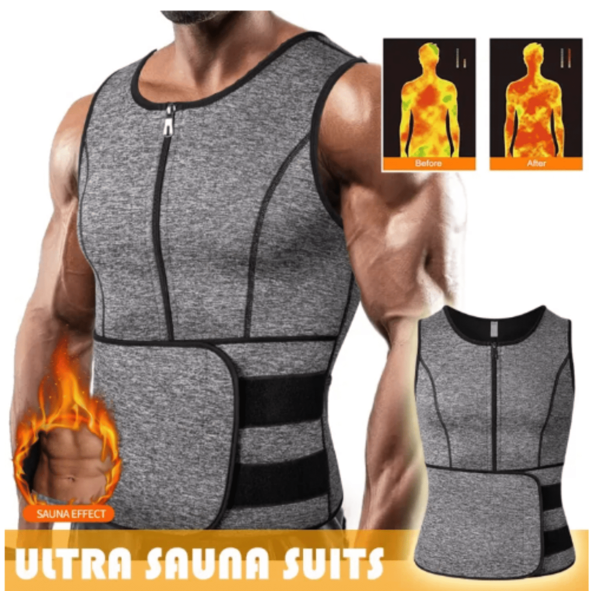 Neoprene Slimming Shirt | Men’s Hot Shaper - Majbori