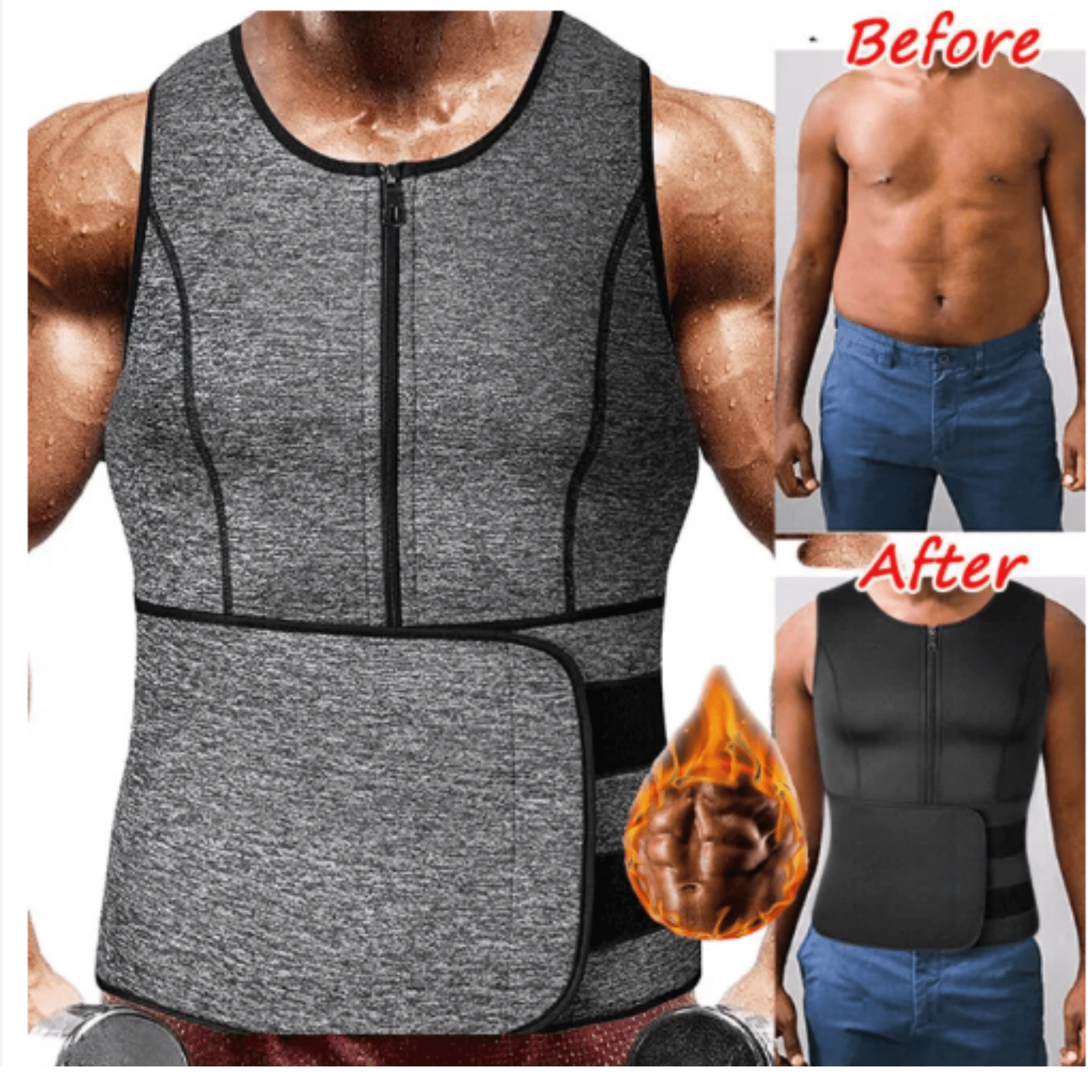 Neoprene Slimming Shirt | Men’s Hot Shaper - Majbori