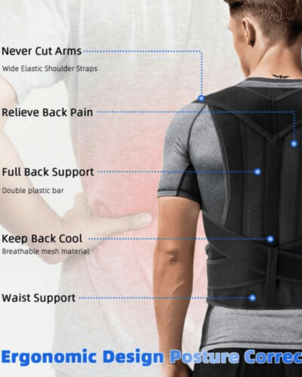 Posture Corrector | Adjustable Belt for Men & Women - Majbori